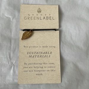 QUAGGA GREENLABEL Bracelet made of Sustainable Materials in Black/Gold NWT
